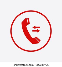 Phone icon. Flat design style. Vector EPS 10.