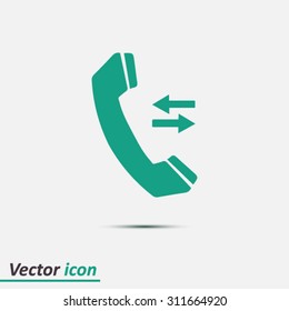 Phone icon. Flat design style. Vector EPS 10.