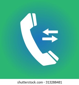 Phone icon. Flat design style. Vector EPS 10.