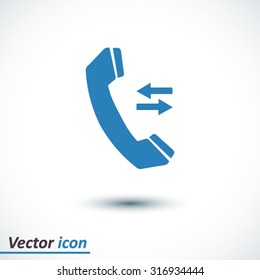 Phone icon. Flat design style. Vector EPS 10.