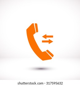 Phone icon. Flat design style. Vector EPS 10.