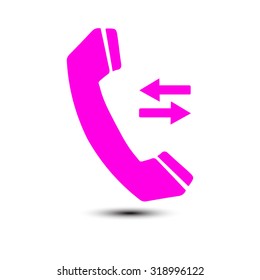 Phone icon. Flat design style. Vector EPS 10.