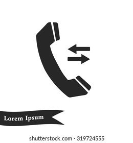 Phone icon. Flat design style. Vector EPS 10.