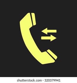 Phone icon. Flat design style. Vector EPS 10.