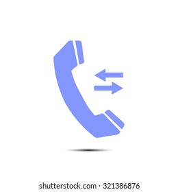 Phone icon. Flat design style. Vector EPS 10.