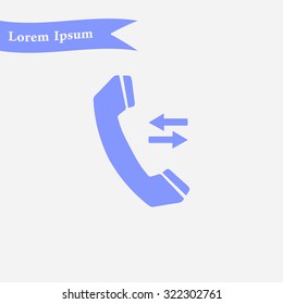 Phone icon. Flat design style. Vector EPS 10.