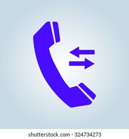 Phone icon. Flat design style. Vector EPS 10.