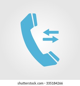Phone icon. Flat design style. Vector EPS 10.