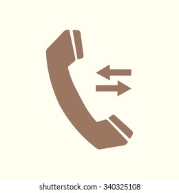Phone icon. Flat design style. Vector EPS 10.