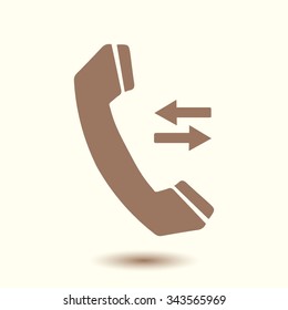 Phone icon. Flat design style. Vector EPS 10.