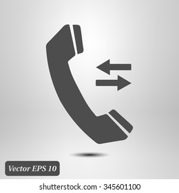 Phone icon. Flat design style. Vector EPS 10.