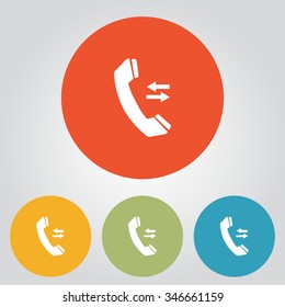 Phone icon. Flat design style. Vector EPS 10.