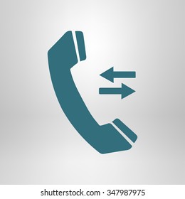 Phone icon. Flat design style. Vector EPS 10.