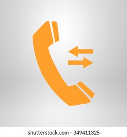 Phone icon. Flat design style. Vector EPS 10.
