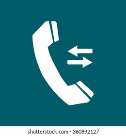 Phone icon. Flat design style. Vector EPS 10.