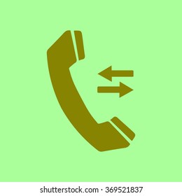 Phone icon. Flat design style. Vector EPS 10.