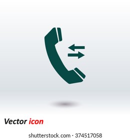 Phone icon. Flat design style. Vector EPS 10.