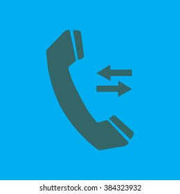 Phone icon. Flat design style. Vector EPS 10.