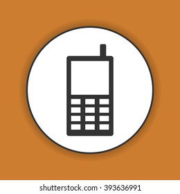 phone icon. Flat design style eps 10