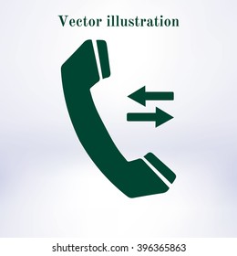 Phone icon. Flat design style. Vector EPS 10.