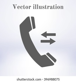 Phone icon. Flat design style. Vector EPS 10.