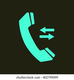 Phone icon. Flat design style. Vector EPS 10.