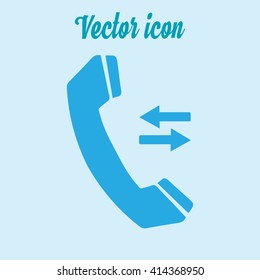 Phone icon. Flat design style. Vector EPS 10.