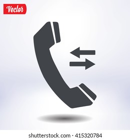Phone icon. Flat design style. Vector EPS 10.