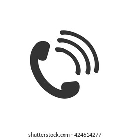 Phone icon, flat design style, vector