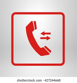 Phone icon. Flat design style. Vector EPS 10.