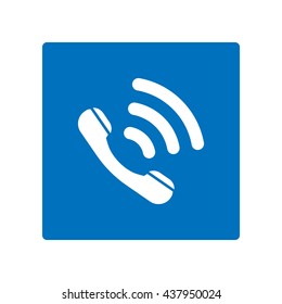 Phone Icon, flat design style