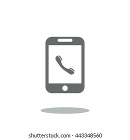 Phone Icon, flat design style