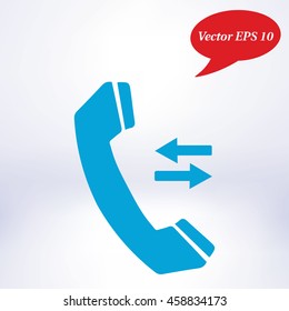 Phone icon. Flat design style. Vector EPS 10.