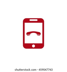 Phone Icon, flat design style