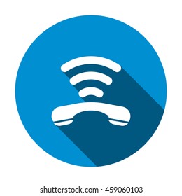 Phone Icon, flat design style