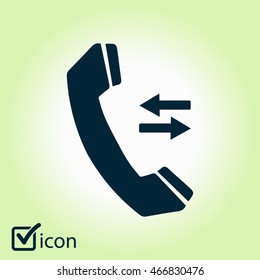 Phone icon. Flat design style. Vector EPS 10.