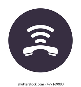 Phone Icon, flat design style