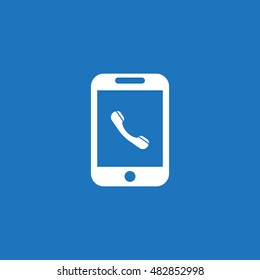 Phone Icon, flat design style