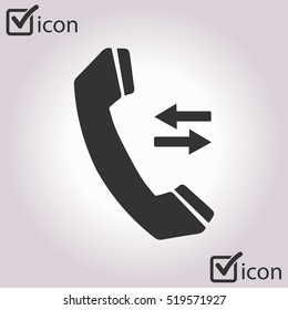 Phone icon. Flat design style. Vector EPS 10.