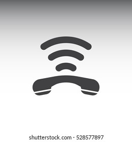 Phone Icon, flat design style