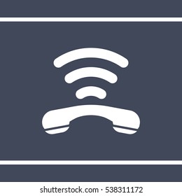 Phone Icon, flat design style