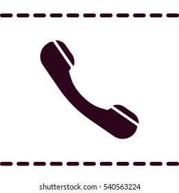 Phone Icon, flat design style