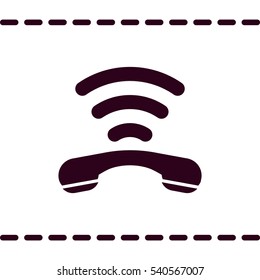 Phone Icon, flat design style