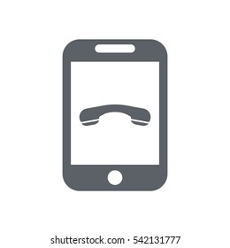 Phone Icon, flat design style