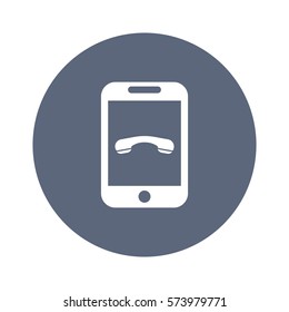 Phone Icon, flat design style