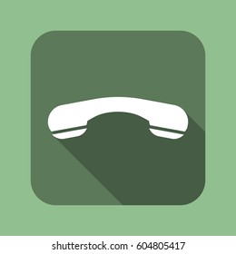 Phone Icon, flat design style