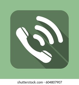 Phone Icon, flat design style