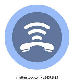 Phone Icon, flat design style