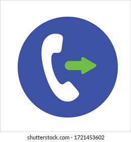 Phone icon, flat design template, vector