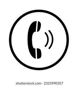 Telefonsymbol, flache Design-Vorlage, Vektorgrafik